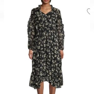 Moonsea Floral Ruffle Dress